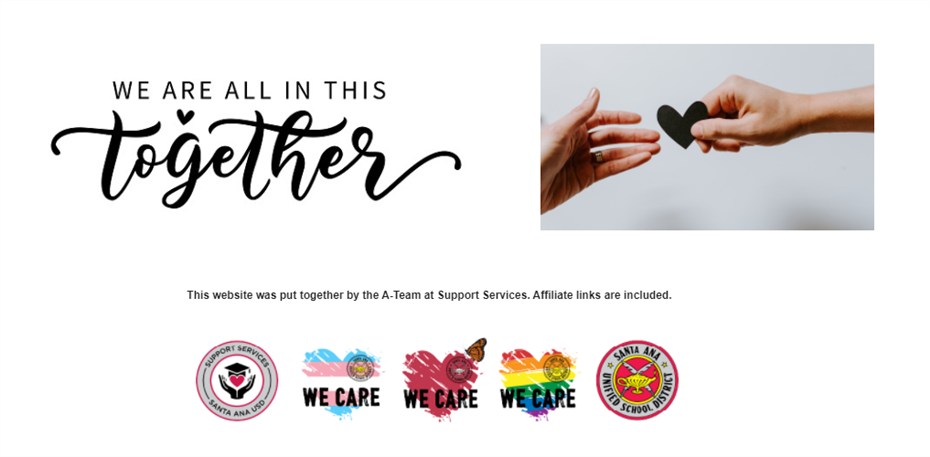 We are all in this together! We are all in this together!